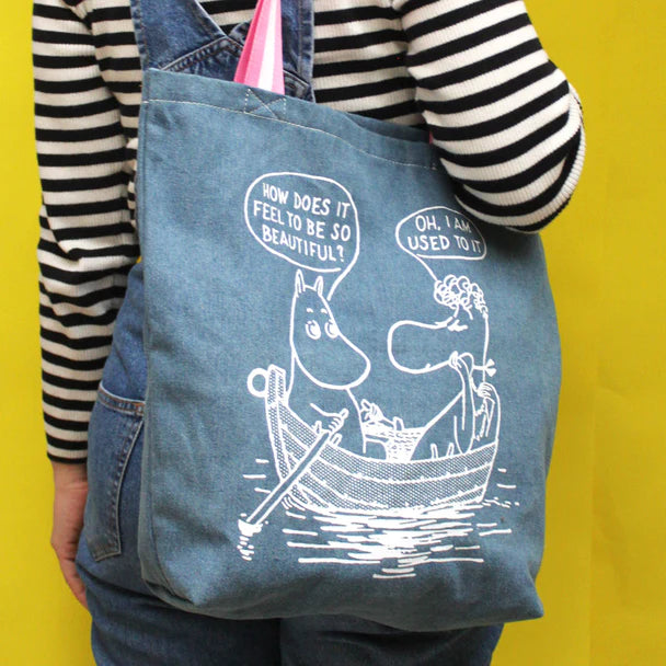 House of Disaster - Moomin 'So Beautiful' Denim Tote Bag