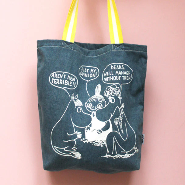 House of Disaster - Moomin 'Terrible Men' Denim Tote Bag