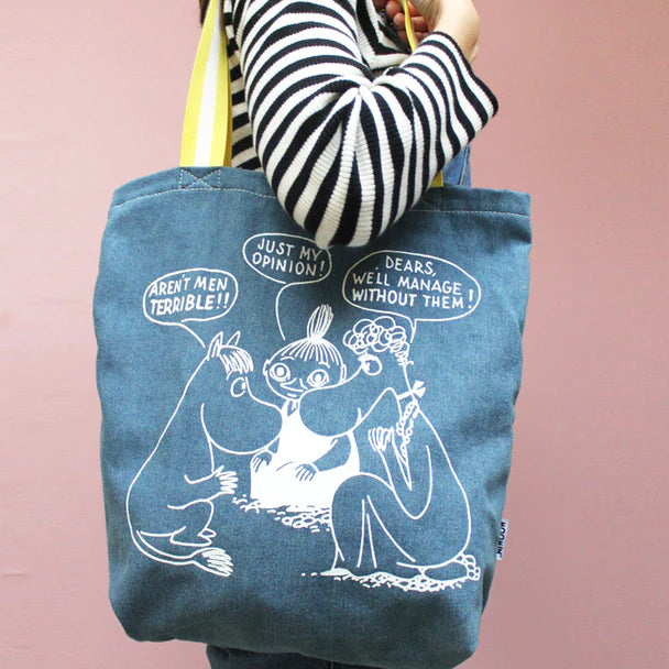 House of Disaster - Moomin 'Terrible Men' Denim Tote Bag