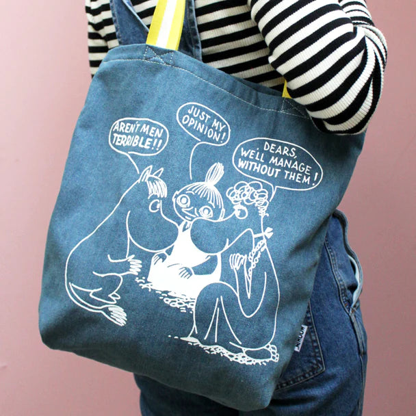 House of Disaster - Moomin 'Terrible Men' Denim Tote Bag