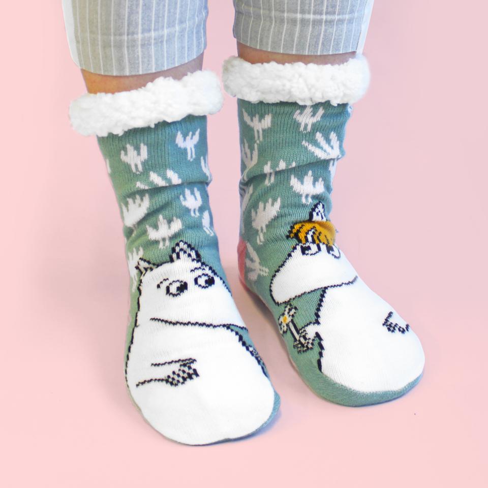 House of Disaster - Moomin Floral Slipper Socks