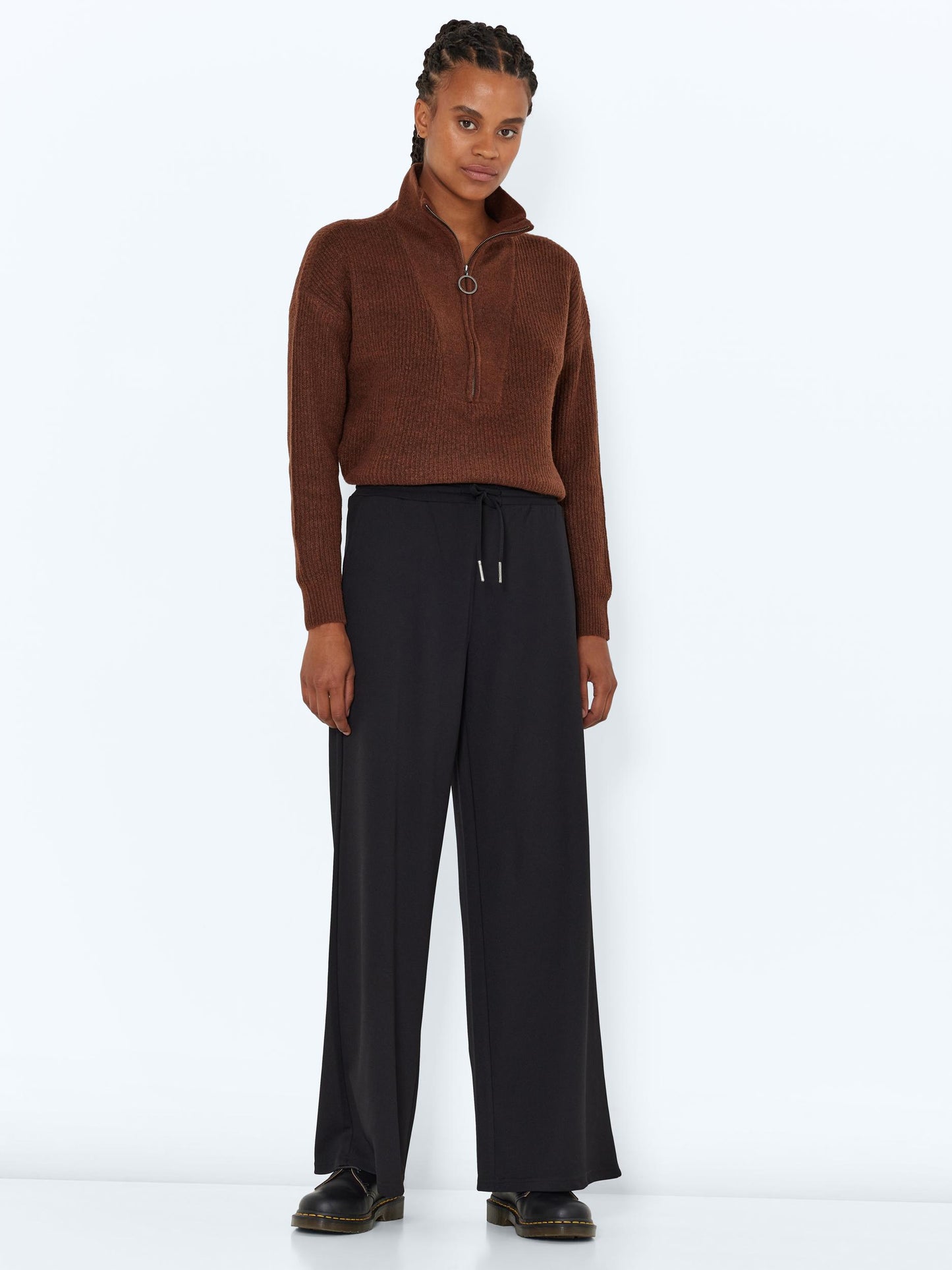 Noisy May - Black Wide Leg Trousers