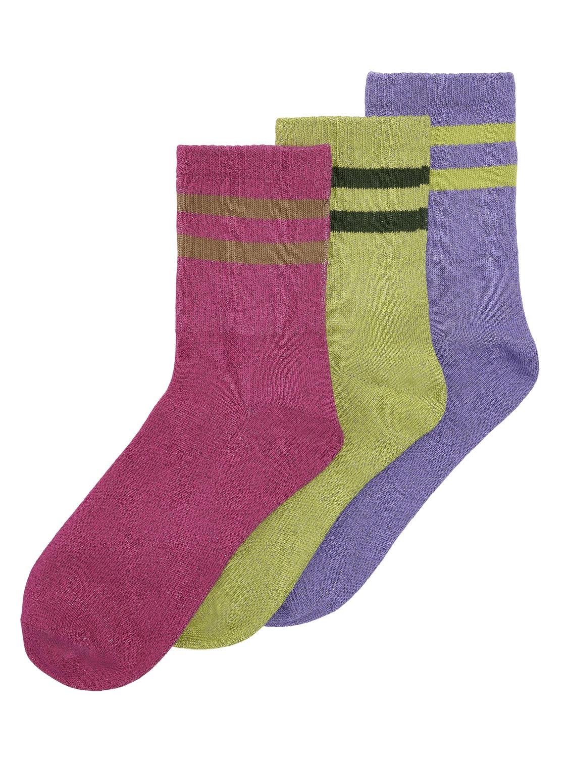 Noisy May - Set of 3 Metallic Socks