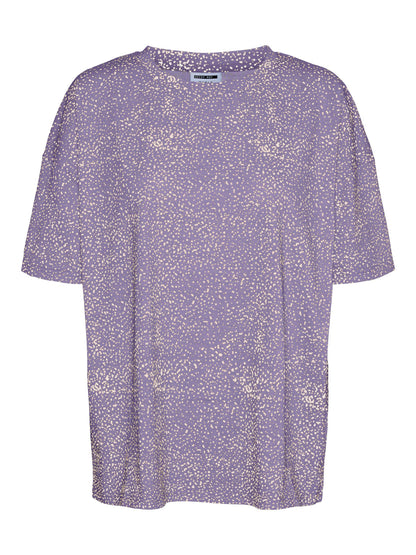 Noisy May - Lilac Speckled Oversized Tee