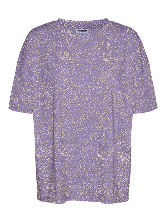 Noisy May - Lilac Speckled Oversized Tee