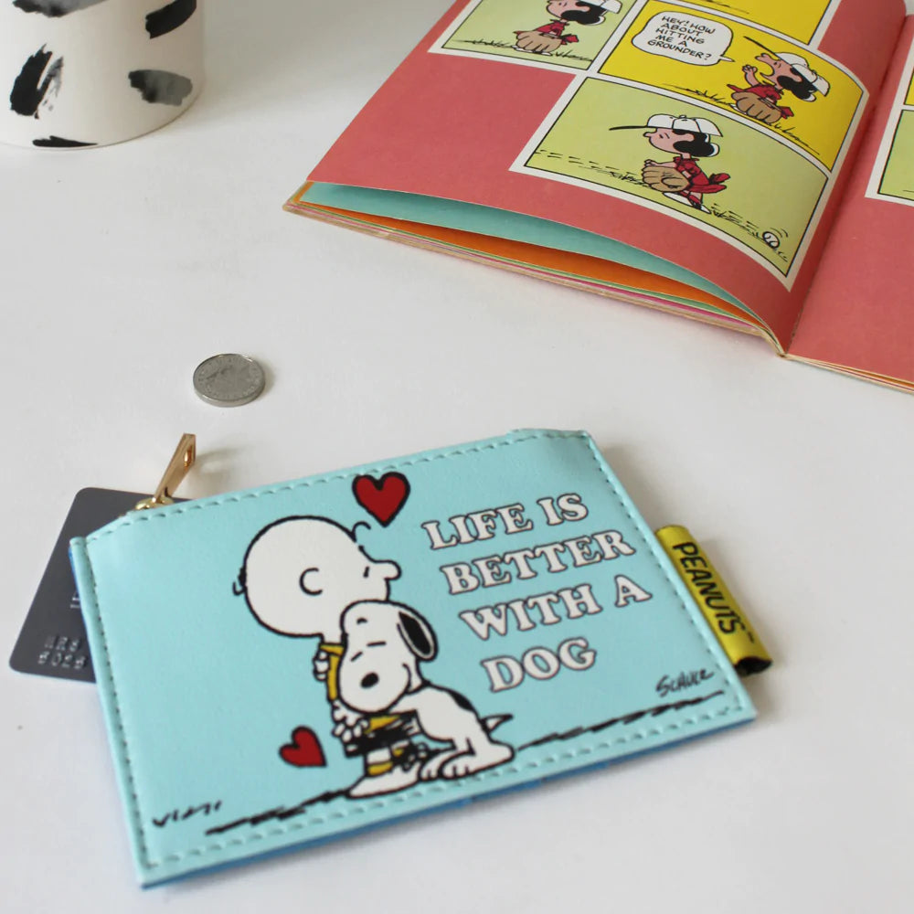 House of Disaster - Peanuts 'Life is better with a Dog' Zip Purse