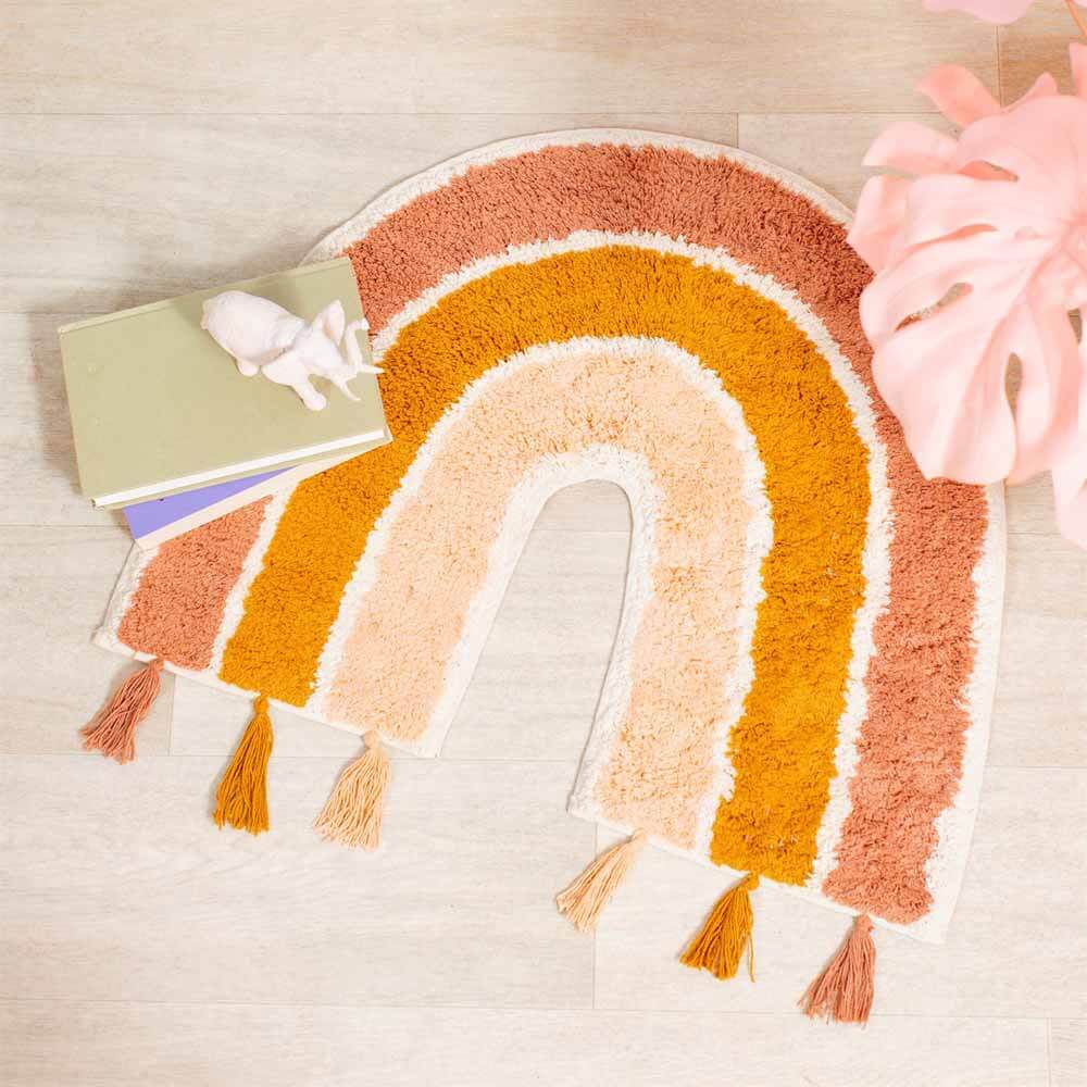 Sass & Belle - Earth Rainbow Tassel Rug