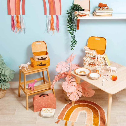 Sass & Belle - Earth Rainbow Tassel Rug