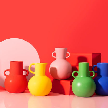 Sass & Belle - Small Apple Green Amaphora Vase