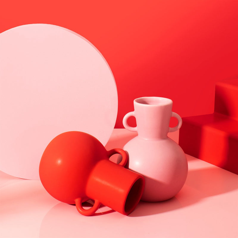 Sass & Belle - Small Lipstick Red Amaphora Vase