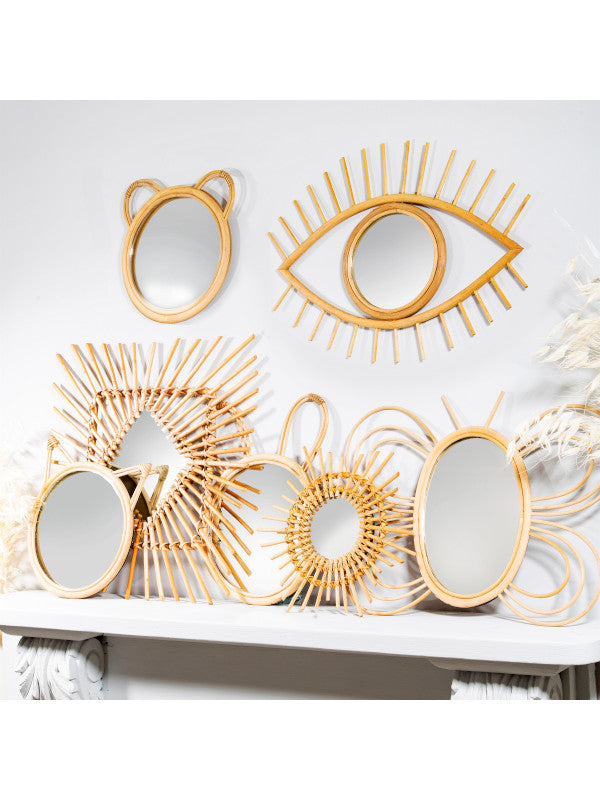Sass & Belle - Rattan Bear Mirror