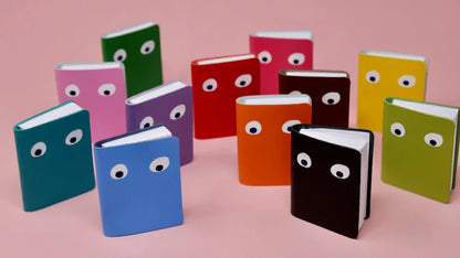 Ark Colour Design - Googly Eye Mini Turquoise Notebook