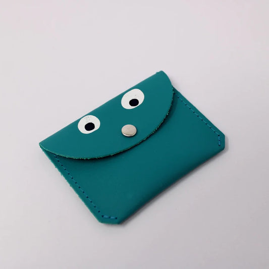 Ark Colour Design - Mini Money Googly Eye Turquoise Purse