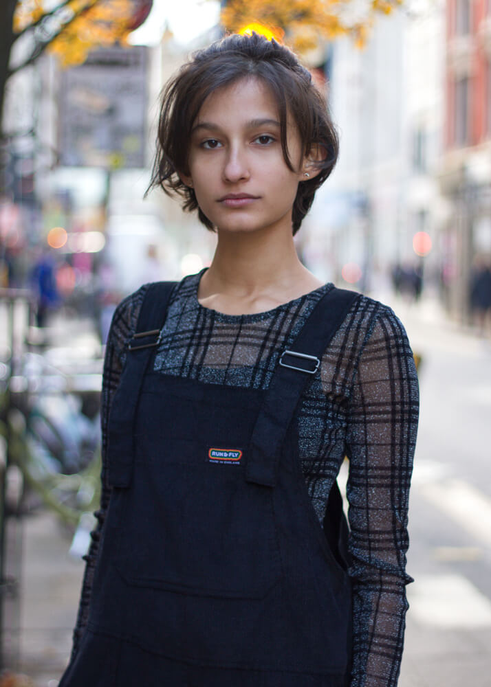 Run & Fly - Unisex Corduroy Dungarees in Black