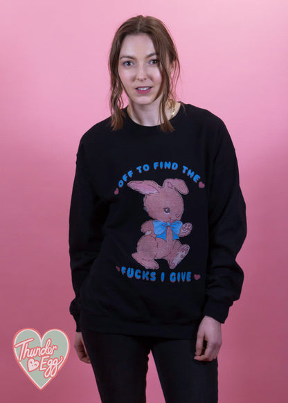 Daisy Street - ‘Off To Find The F*cks I Give’ Bunny Unisex Sweater