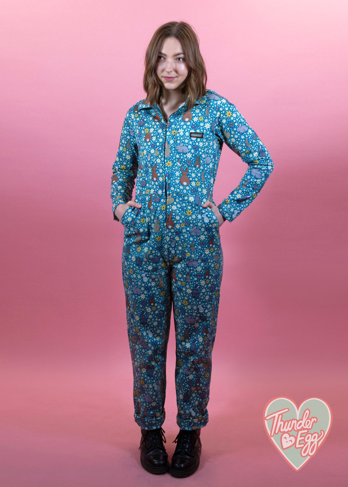 Run & Fly - Bunny Stretch Twill Boiler Suit