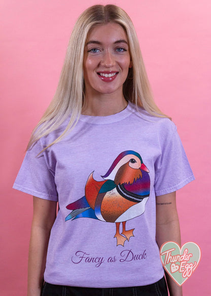 Home of Rainbows - Unisex Fancy as Duck Lilac Tee