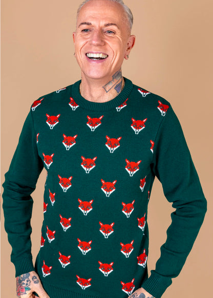 Run & Fly - Green Fox Head Jumper