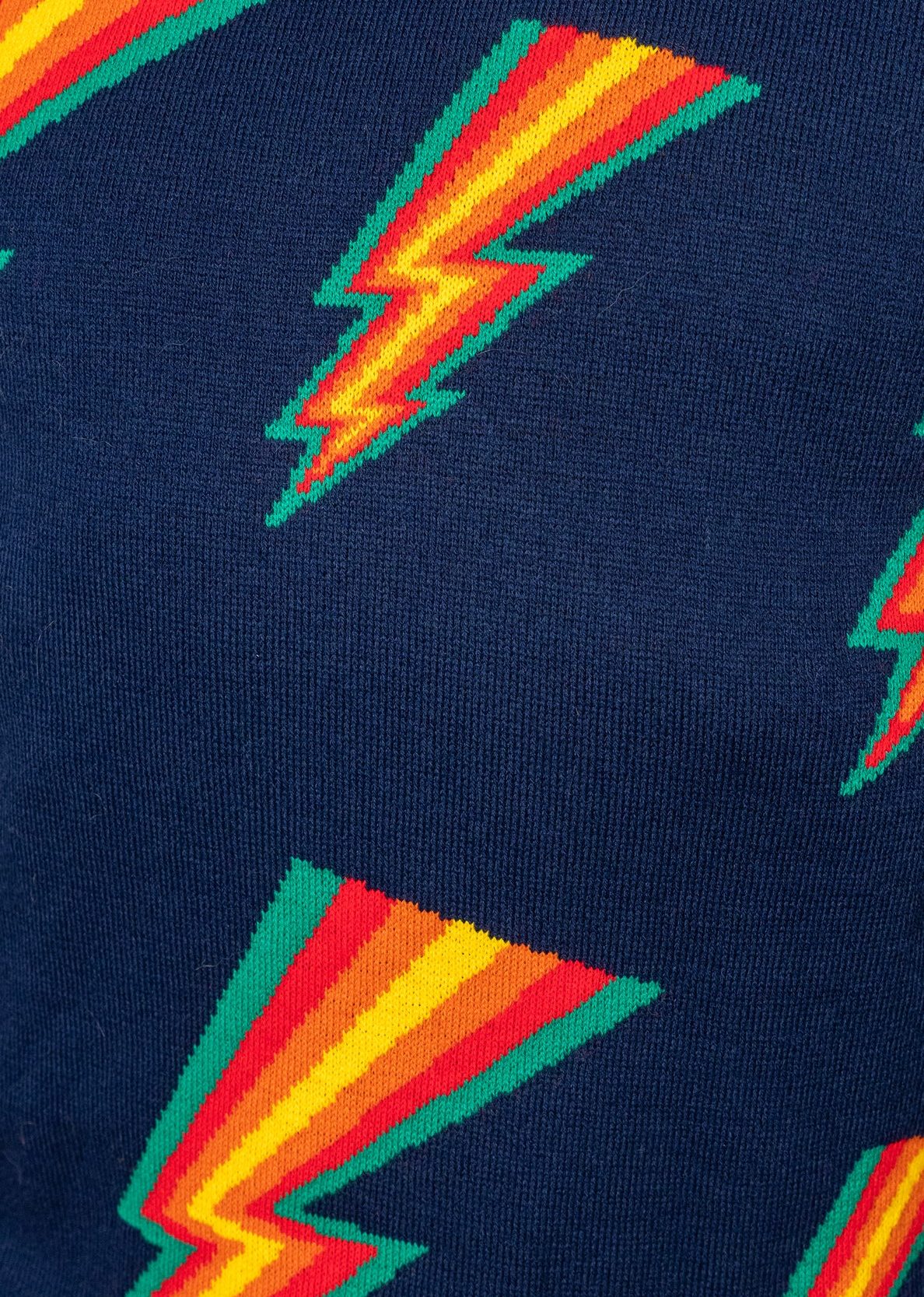 Run &amp; Fly - Rainbow Lightning Bolt Jumper