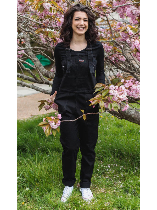 un & Fly - New Fit Black Stretch Denim Dungarees