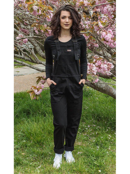 un & Fly - New Fit Black Stretch Denim Dungarees