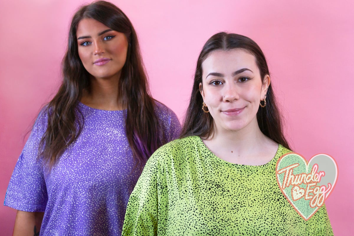Noisy May - Lilac Speckled Oversized Tee