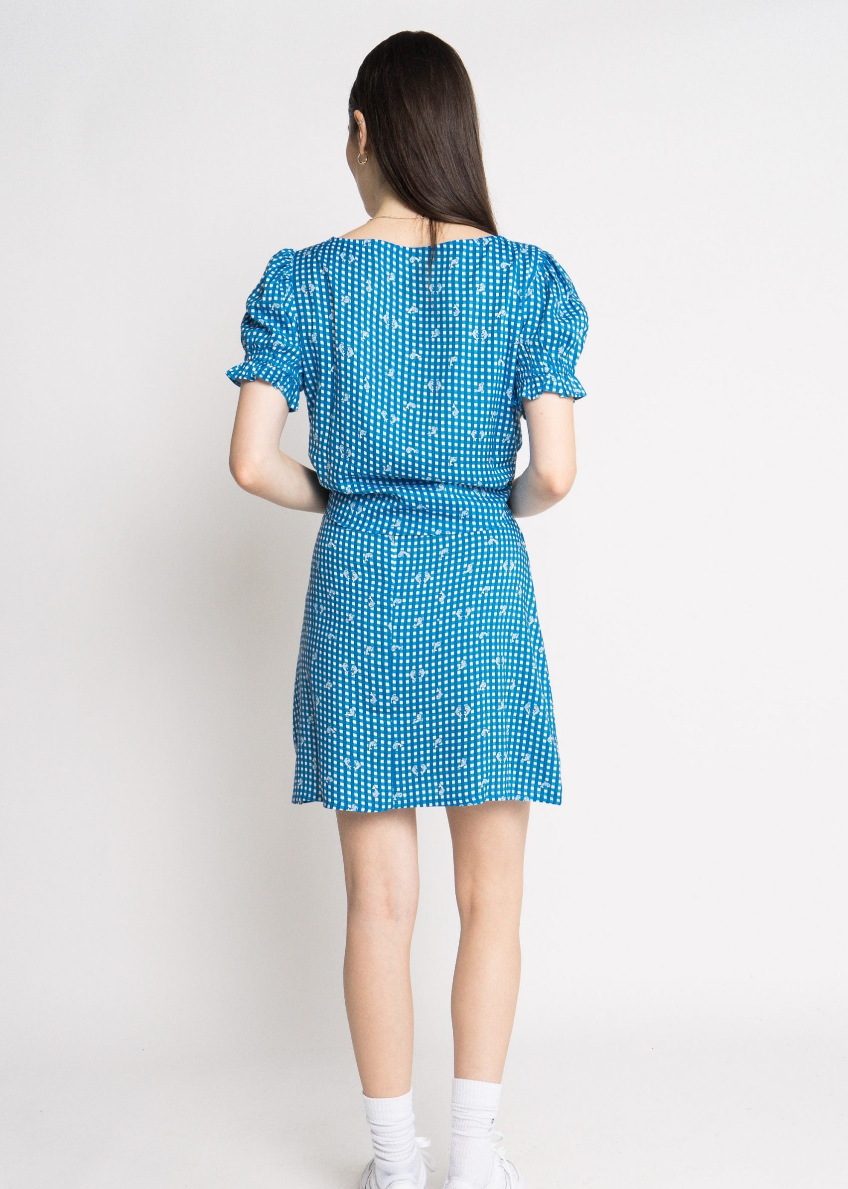 Daisy Street - Gingham Dolphin Mini Skirt