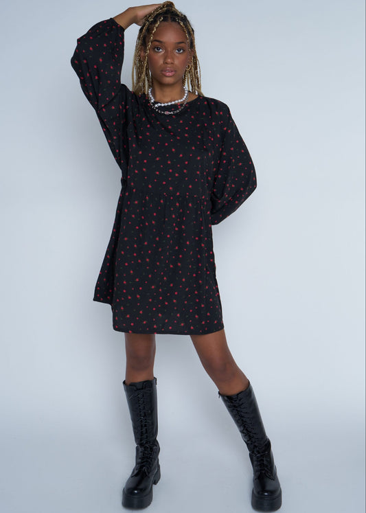 Daisy Street - Alexis Rose Print Dress