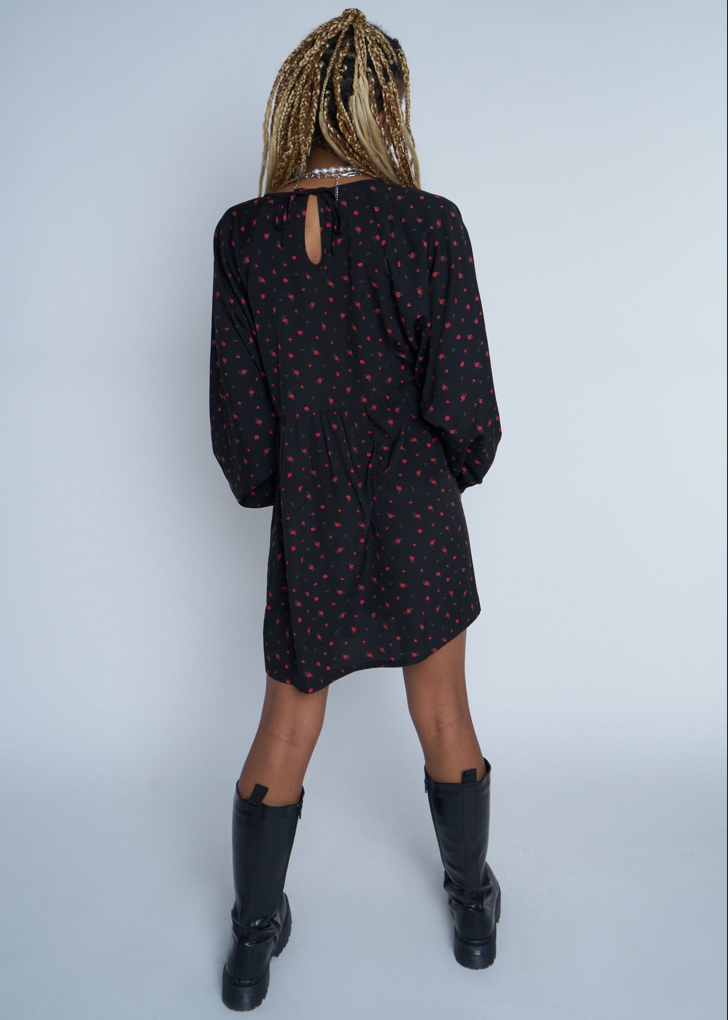 Daisy Street - Alexis Rose Print Dress