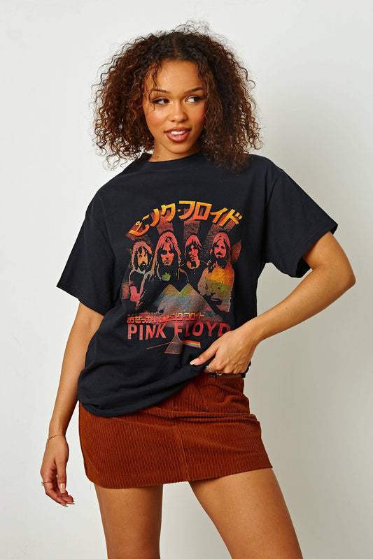 Daisy Street - Pink Floyd Tee in Black