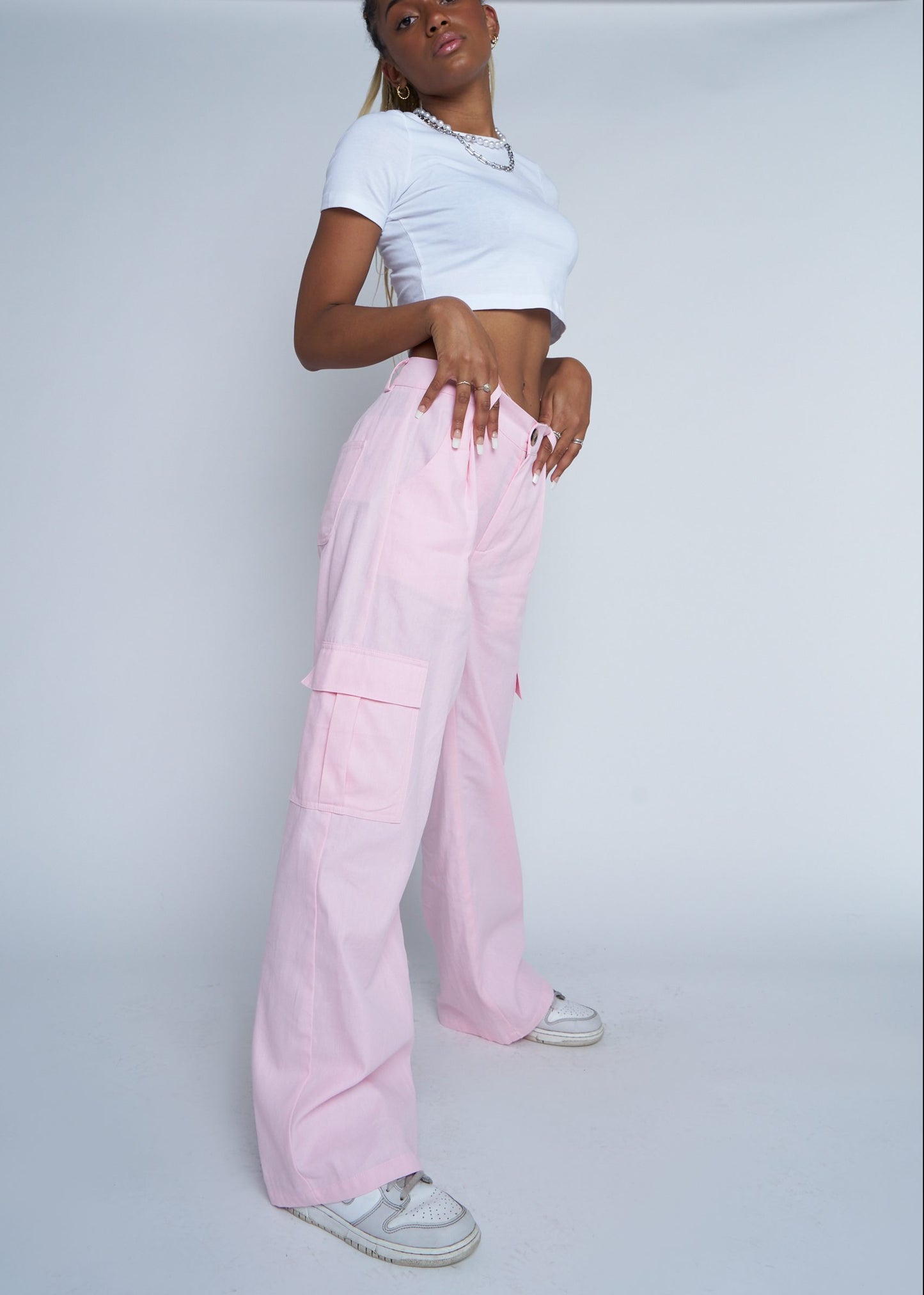Daisy Street - Pink Cargo Pants
