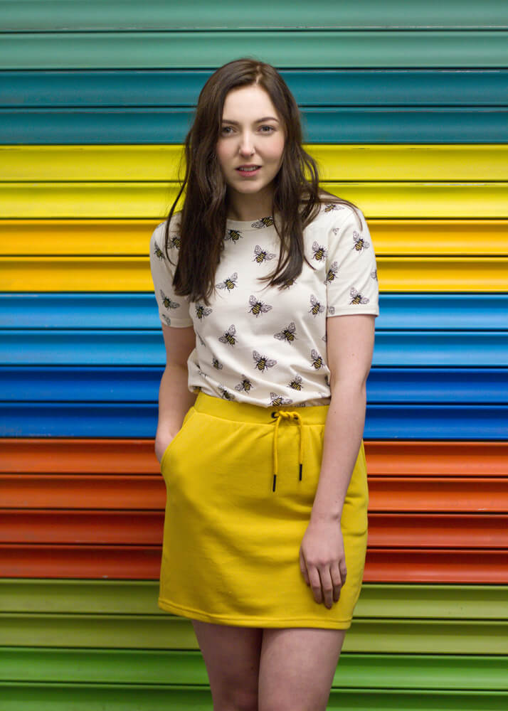 Noisy May - Yellow Jersey Mini Skirt