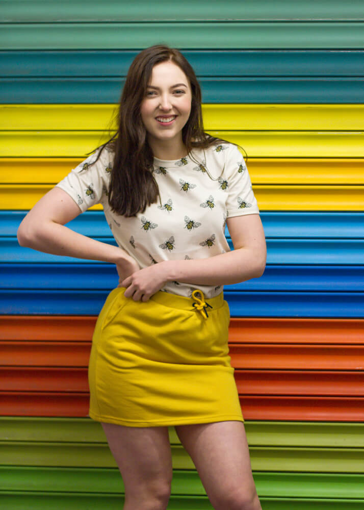 Noisy May - Yellow Jersey Mini Skirt